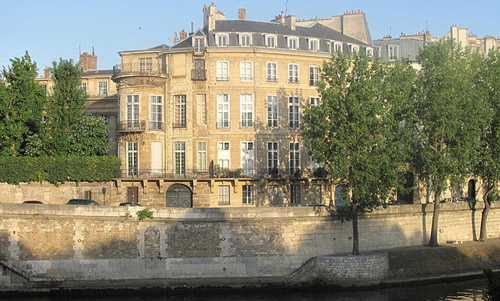 Hôtel Lambert, Quai Anjou, Île Saint-Louis, Paris IVème, France.