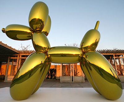 Balloon Dog (1995) by Jeff Koons.