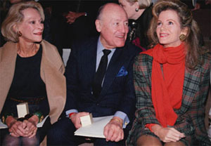 Nan Kempner, Jerry Zipkin, and Blaine Trump, 1991.
