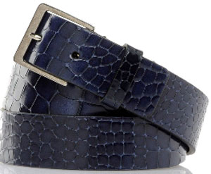 Jil Sander Men's Croco printed calf leather men's belt: €138.