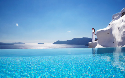 The Swimming Pool at Katikies, Oia, Santorini, GR 84702 Greece.