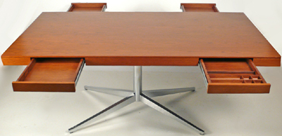 Florence Knoll Executive Desk (1961).