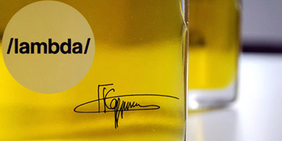 Lambda ultra premium extra virgin olive oil. It has been called the first luxury olive oil.