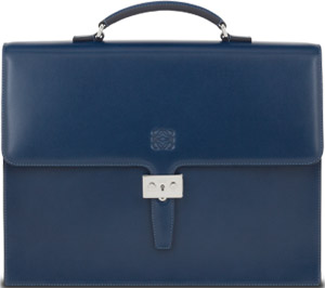 Loewe Diplomatico Ocean Blue Briefcase: 1,400.