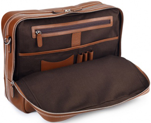 Lotus Brown Leather 48HR Bag: £1,200.