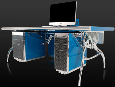 Luzzo Bugatti Grand Prix car inspired desk.