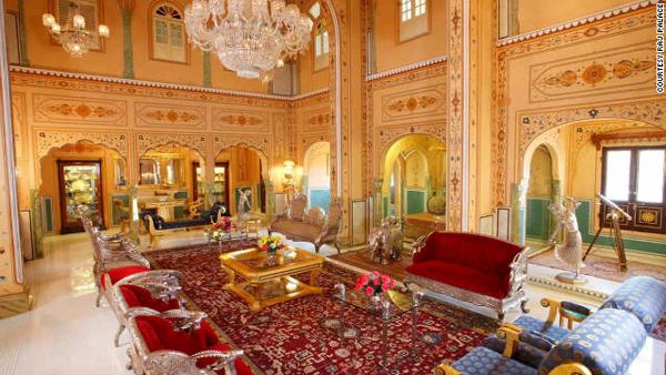 Maharajah's Pavilion at The Raj Palace hotel, Jorawer Singh Gate, Amer Road, Jaipur 302002, India.