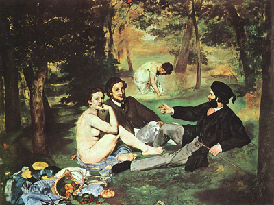 Le déjeuner sur l'herbe (1862-1863) by Édouard Manet.