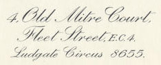 Letterhead for Ian Fleming's private London office.