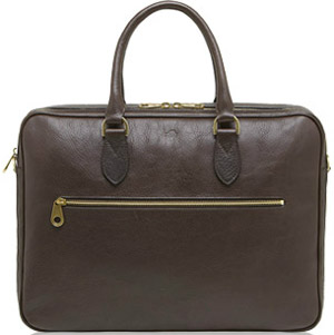 Mulberry Heathcliffe Chocolate Natural Leather Women's Briefcase: 1,150.
