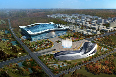 New Century Global Center, Chengdu, Sichuan province China. World's largest building.