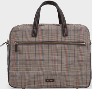 Paul Smith Prince Of Wales Check Barnaby Business Folio: 333.