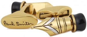 Paul Smith Gold tone pen nib cufflinks: £99.