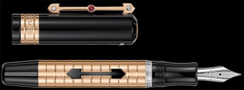 Girard Perregaux Fountain pen 'Three Bridges' - pink gold. Limited edition to 99 pieces.