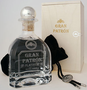 Gran Patrón Platinum Tequila: US$200.