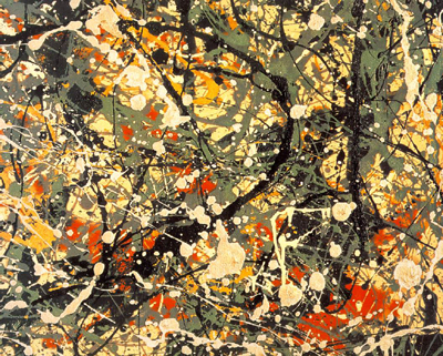 No. 8 (1949) by Jackson Pollock.