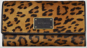 Ralf Lauren Leopard Continental Wallet: US$650.