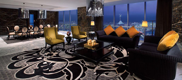 Royal Etihad Suite at Jumeirah Etihad Towers, West Corniche Road, Abu Dhabi, United Arab Emirates.