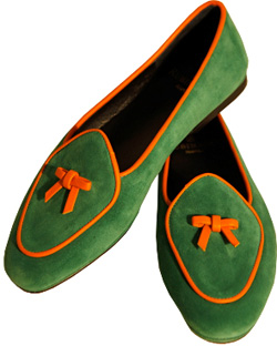 Mariano Rubinacci Women's Marphy Verde/Arancio Shoes: €275.