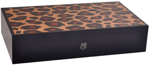 Elie Bleu 110 cigars Safari mahogany Panther marquetry: 2,935.