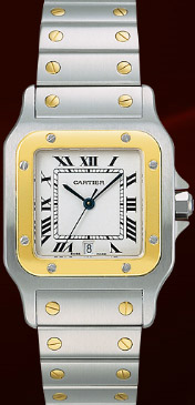 Santos de Cartier Galbée watch, large model.