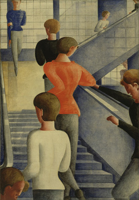 Bauhaus Stairway (1932) by Oskar Schlemmer.
