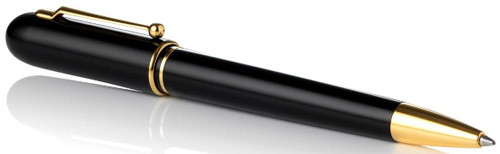 Alfred Dunhill sidecar ballpoint black resin gold plated: US$350.