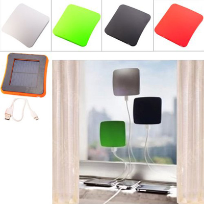 2600mAh Window Mounted Solar Energy Powered Rechargeable Power Bank for Mobile Devices(Silver): US$24.97.
