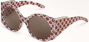 Stella McCartney Oriental Circle Print Large Frame Sunglasses: US$280.