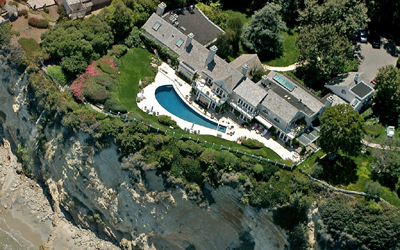 Barbra Streisand's Malibu home, Point Dume, California, U.S.A.