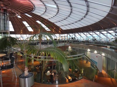 The Swiss Lounge at Basel-Mulhouse EuroAirport, Saint-Louis, France.