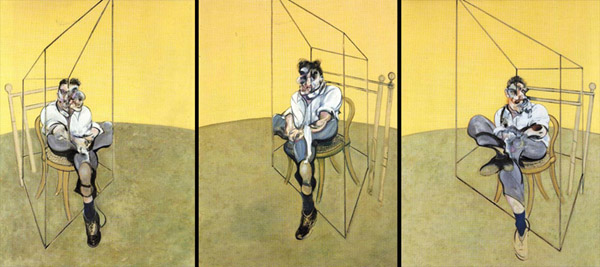 Three Studies of Lucian Freud (1969) by Francis Bacon - The most expensive work of art ever sold at auction for US$142.4 million at Christie's in New York on November 12, 2013.