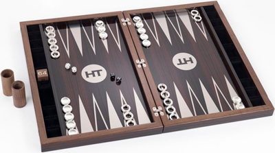 Henry Tuke ebony and silver backgammon set: £24,950.