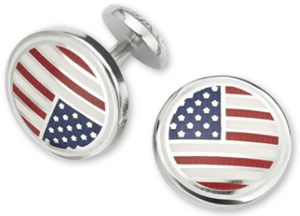 Charles Tyrwhitt Enamel classic US flag cufflinks.