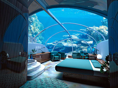 Planned underwater hotel, Istanbul, Turkey.
