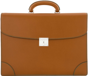 Valextra Classic Dubble Gusset Small Briefcase: US$3,400.
