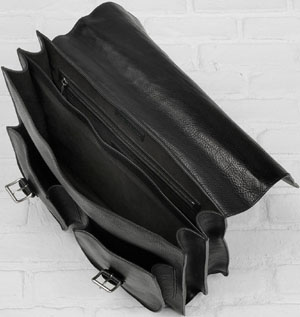 John Varvatos Double Pocket Brief Case: US$895.