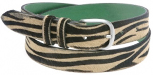 Vicomte A. Women's Zebra Belt: l.36.