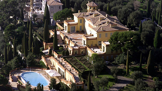 World's most expensive home (500 million / US$736 million / £397 million): Villa Leopolda, Villefranche-sur-Mer, Côte d'Azur, France.