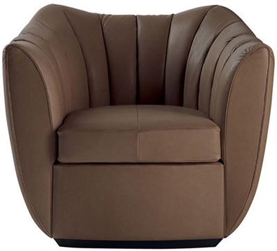 Poltrona Frau Willy armchair designed by Guglielmo Ulrich.