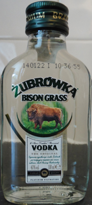 Żubrówka Vodka.