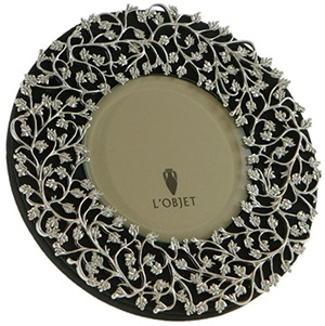 Amara L'Objet Lorel Round - Platinum Photo Frame: US$252.