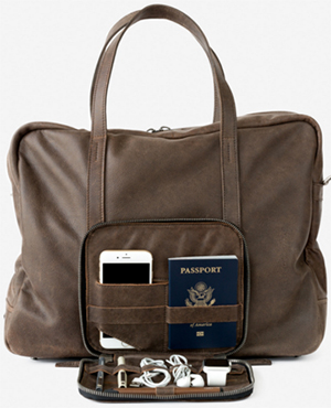 This is Ground 100% leather weekender: US$725.