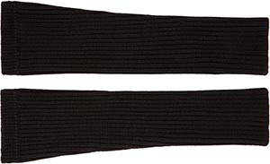 Kenzo Black Wool Fingerless Gloves: US$105.