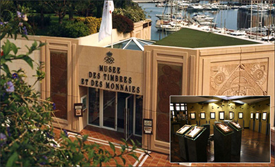 Musée des Timbres et des Monnaies, 11 terrasses de Fontvieille, MC 98000 Monaco.