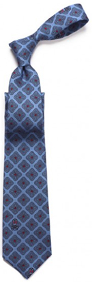 Psycho Bunny Bunny Maze Silk Tie - Blue: US$110.