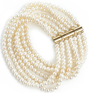 Annoushka Cascading White Pearl Bracelet: £1,200.