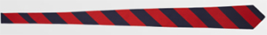 Crombie Navy & Red Club Stripe Tie: £125.