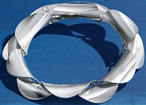 Georg Jensen women's silver bracelet.