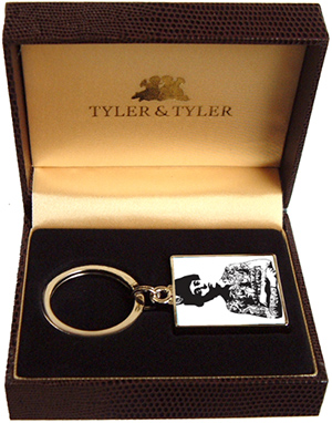 Tyler & Tyler Victoriana Inked Lady Enamel Print Metal Key Ring.